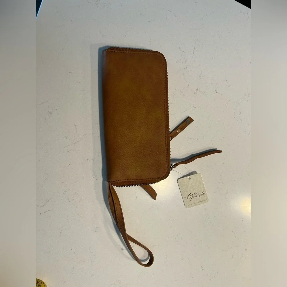 NWT Free People Vegan Leather Wristlet